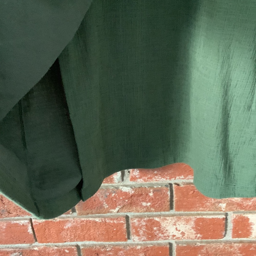 Madewell Olive Green Short Sleeve Wrap Dress - Picture 5 of 9